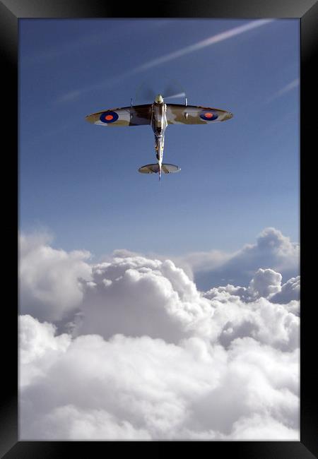 Looping Spitfire Framed Print by J Biggadike