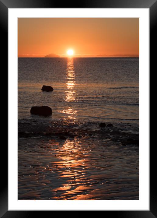 Ailsa Reflections Framed Mounted Print by Gareth Burge Photography