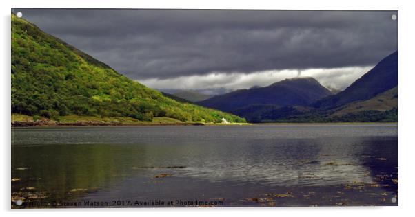 Loch Creran Acrylic by Steven Watson