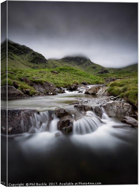 Deepdale Beck Lower Falls Summer Canvas Print by Phil Buckle
