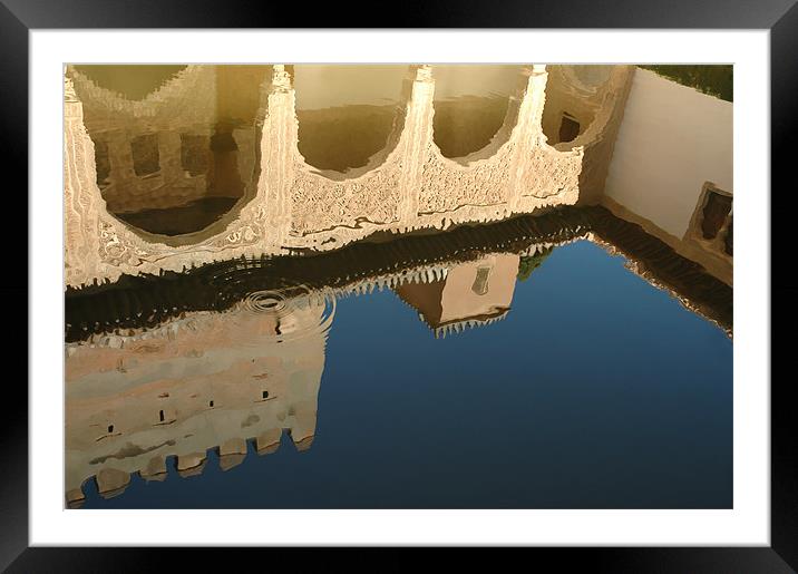 Alhambra Pool Framed Mounted Print by Mary Lane