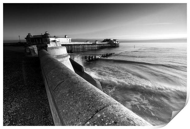 Cromer Pier & Prom Print by Mark Hawkes