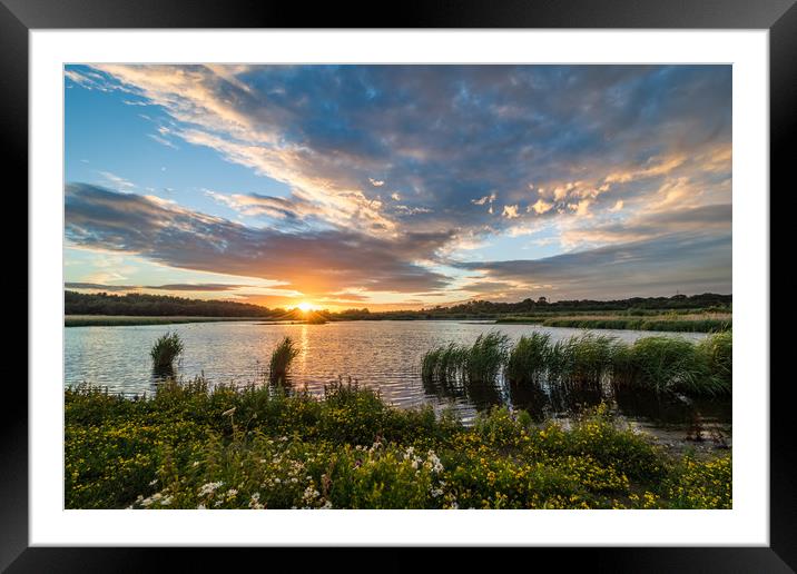 Yorkshire Sunset Framed Mounted Print by Nigel Smith