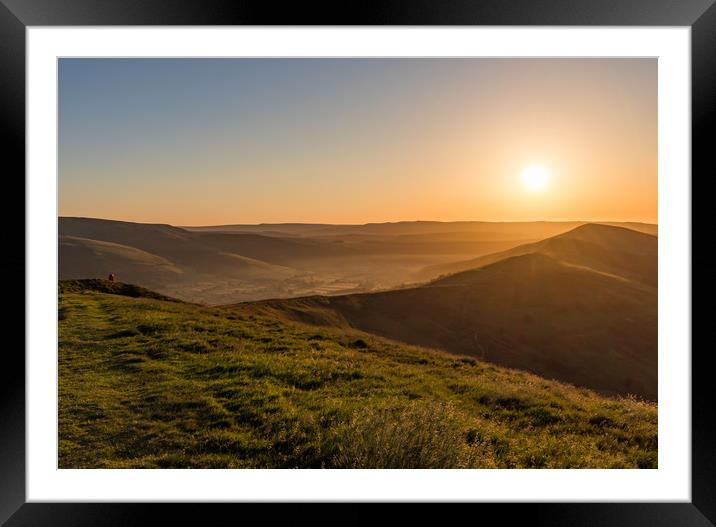 Mam Tor Sunrise Framed Mounted Print by Nigel Smith