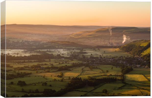 Hope Valley Sunrise Canvas Print by Nigel Smith