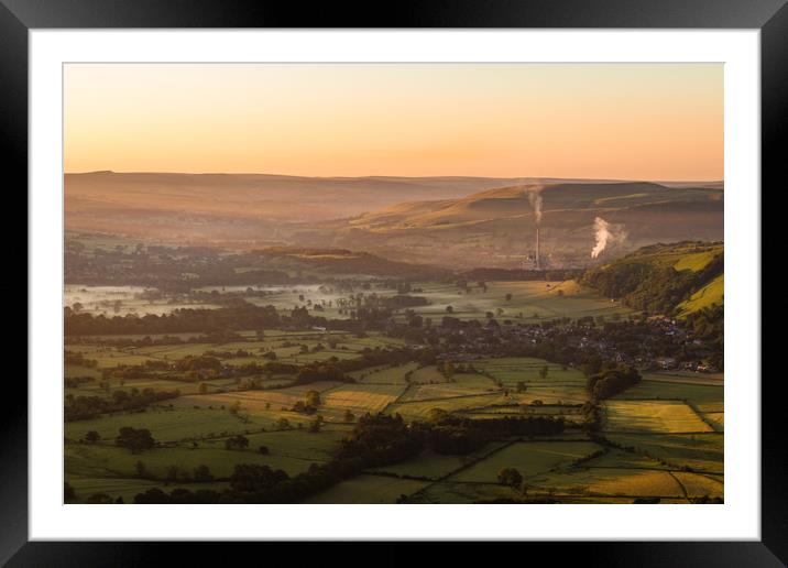 Hope Valley Sunrise Framed Mounted Print by Nigel Smith