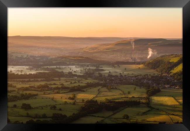 Hope Valley Sunrise Framed Print by Nigel Smith