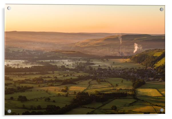 Hope Valley Sunrise Acrylic by Nigel Smith