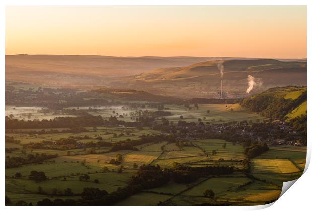 Hope Valley Sunrise Print by Nigel Smith