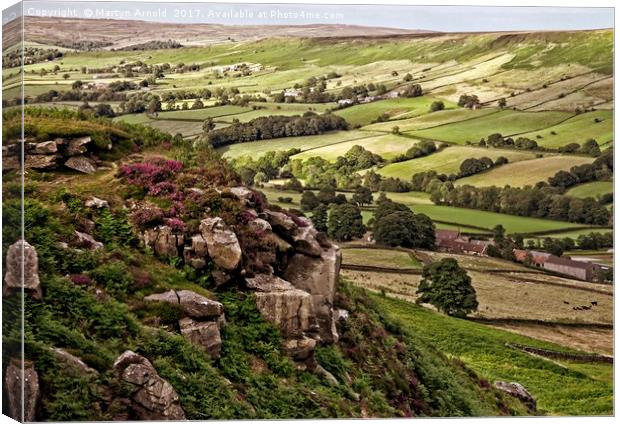 Yorkshire Moors Landscape  Canvas Print by Martyn Arnold