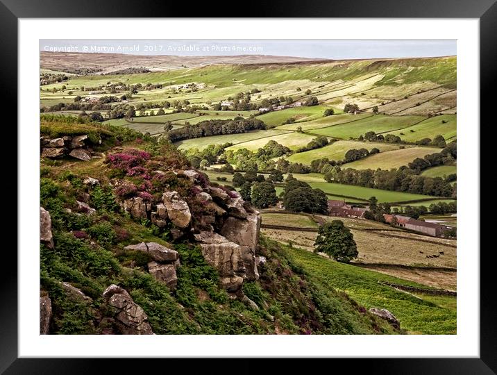 Yorkshire Moors Landscape  Framed Mounted Print by Martyn Arnold