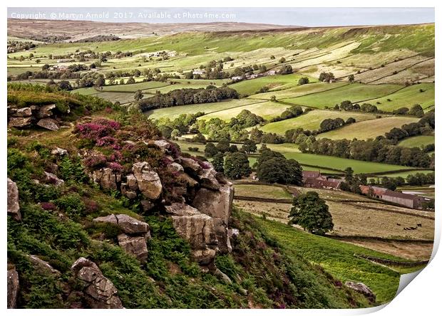 Yorkshire Moors Landscape  Print by Martyn Arnold
