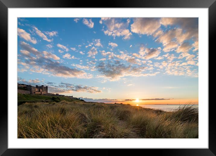 Bamburgh Castle Framed Mounted Print by Nigel Smith