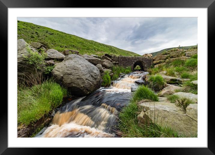 Red Stream Framed Mounted Print by Nigel Smith