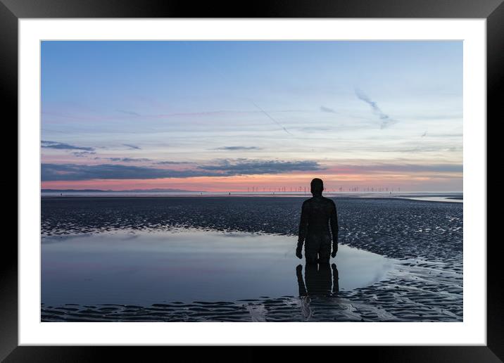 A Lone Watcher Framed Mounted Print by Nigel Smith