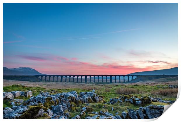 Ribblehead Sunset Print by Nigel Smith