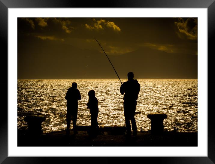 Gone Fishin' Framed Mounted Print by Gareth Burge Photography