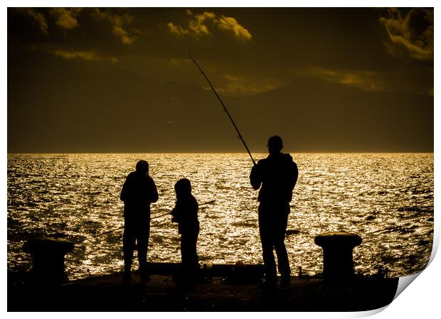 Gone Fishin' Print by Gareth Burge Photography