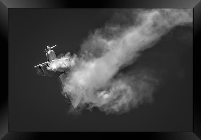 Stunt Plane Tail Slide Framed Print by Gareth Burge Photography