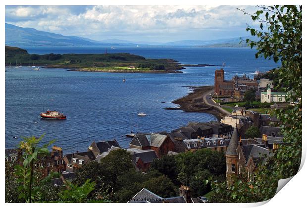 From MacCaig's Tower in Oban, Argyll.  Print by Steven Watson