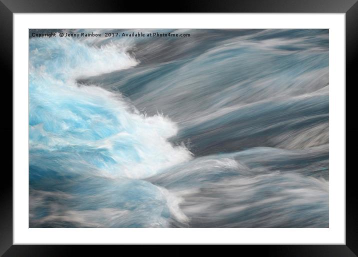 Water Rush                                    Framed Mounted Print by Jenny Rainbow