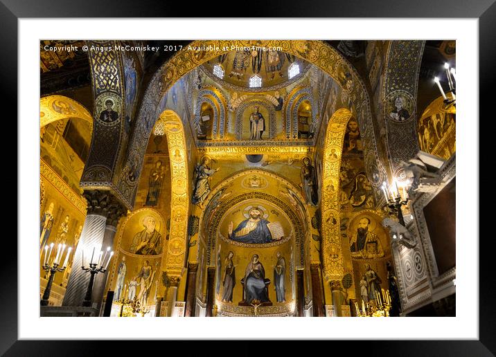 Cappella Palatina in Palermo, Sicily Framed Mounted Print by Angus McComiskey