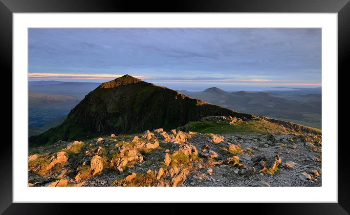 Snowdon Framed Mounted Print by Kevin OBrian