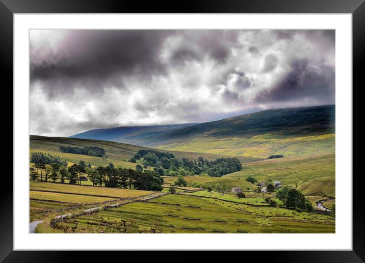 The Dales Yorkshire Framed Mounted Print by Irene Burdell