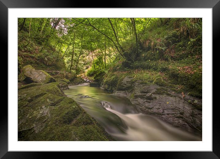 Lydford Gorge Dartmoor Framed Mounted Print by Images of Devon