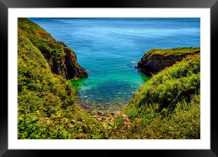 Church Doors Cove, Pembrokeshire, Wales, UK Framed Mounted Print by Mark Llewellyn