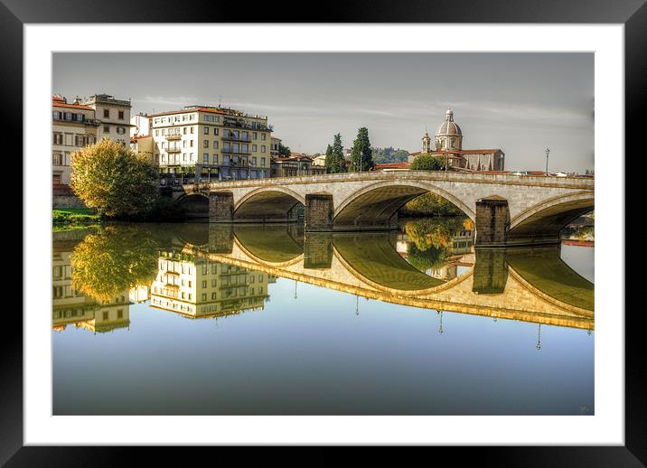 River Arno Framed Mounted Print by john williams