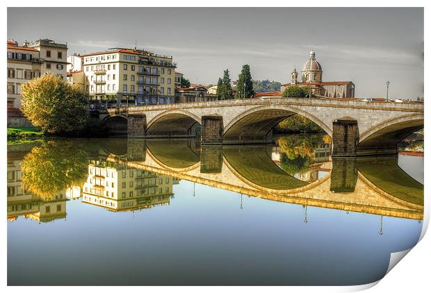 River Arno Print by john williams