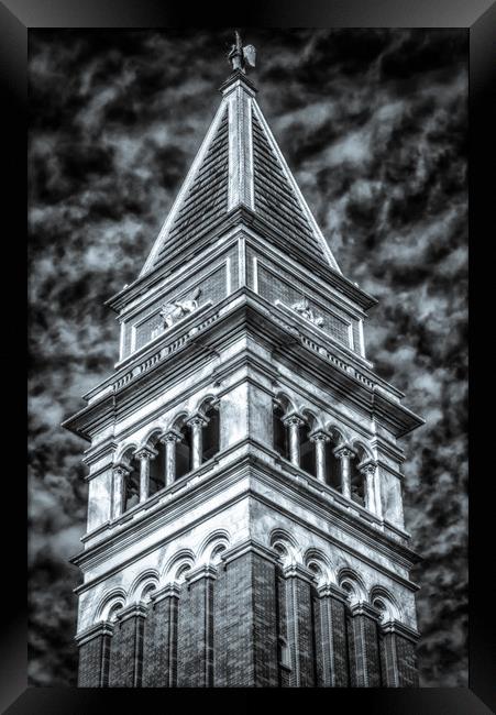 Stormy Tower Framed Print by Gareth Burge Photography