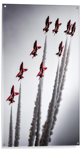 Red Arrows Reaching for the Sky Acrylic by Gareth Burge Photography