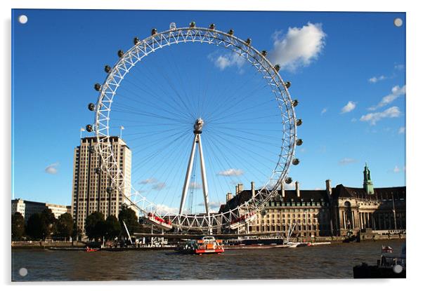 The London Eye 2 Acrylic by Chris Day