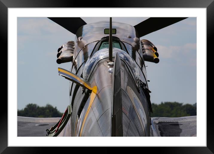 Supermarine Spitfire Framed Mounted Print by Oxon Images