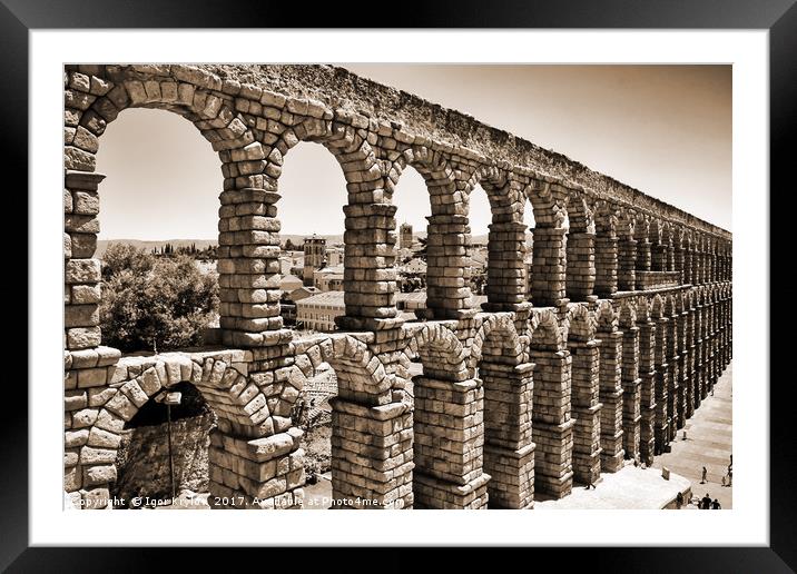 Aqueduct in Segovia Framed Mounted Print by Igor Krylov