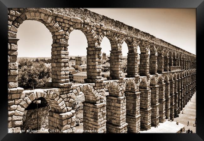 Aqueduct in Segovia Framed Print by Igor Krylov