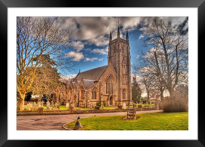 Church of St Thomas à Becket.  Northaw.   Herts Framed Mounted Print by Chris Thaxter