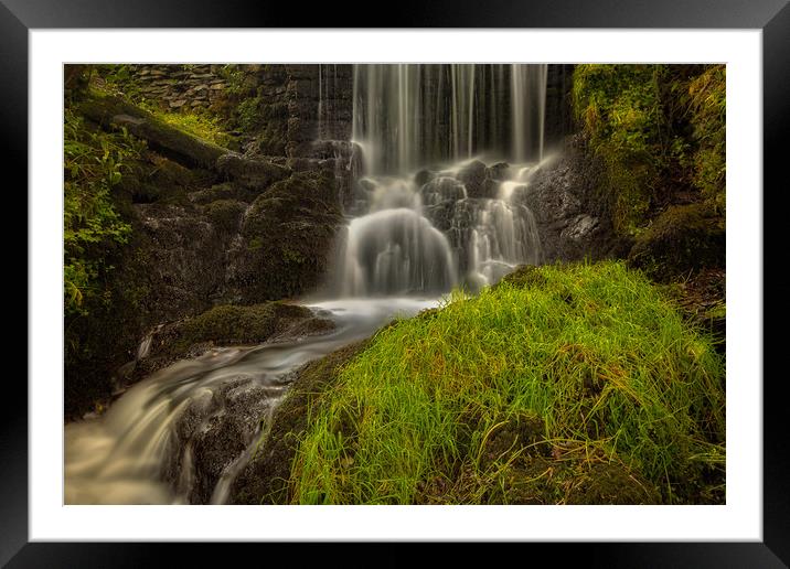 The Gill waterfall. Framed Mounted Print by Craig Breakey