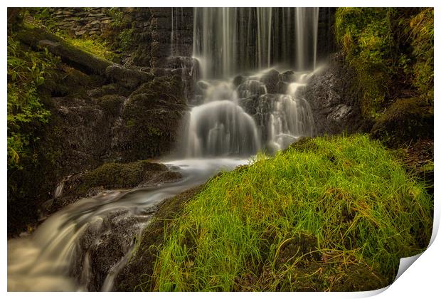 The Gill waterfall. Print by Craig Breakey