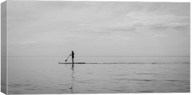 stand up paddle boarding Canvas Print by james dorrington