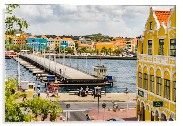  Punda  Curacao Views  Acrylic by Gail Johnson