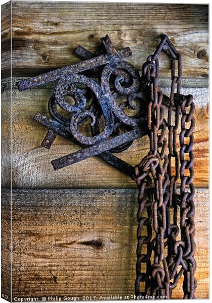OLD IRON  Canvas Print by Philip Gough