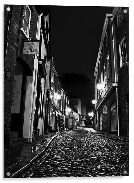 Tudor Street - Elm Hill Norwich Acrylic by Paul Macro