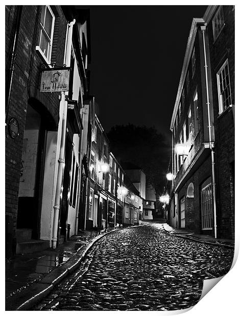 Tudor Street - Elm Hill Norwich Print by Paul Macro