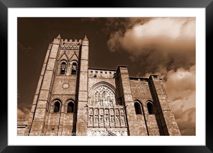 Cathedral of Avila, Spain Framed Mounted Print by Igor Krylov