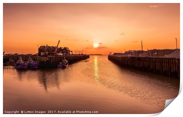 Whitstable Harbour Print by Wayne Lytton