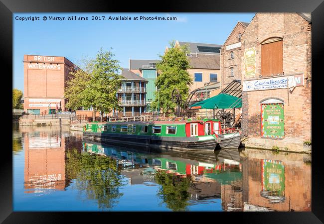 Nottingham and Beeston Canal Framed Print by Martyn Williams