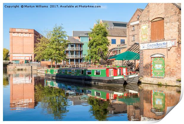 Nottingham and Beeston Canal Print by Martyn Williams